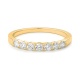 Anillo Media alianza de oro amarillo de 18 Kt con diamantes de 0,13 a 0,54 ct