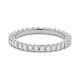 Anillo Alianza de oro blanco de 18 Kt con diamantes de 0,50 a 4,25 ct