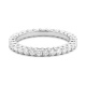 Anillo Alianza de oro blanco de 18 Kt con diamantes de 0,50 a 4,25 ct