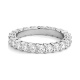 Anillo Alianza de oro blanco de 18 Kt con diamantes de 0,50 a 4,25 ct