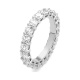 Anillo Alianza de oro blanco de 18 Kt con diamantes de 0,50 a 4,25 ct