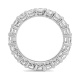 Anillo Alianza de oro blanco de 18 Kt con diamantes de 0,50 a 4,25 ct