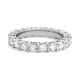 Anillo Alianza de oro blanco de 18 Kt con diamantes de 0,50 a 4,25 ct