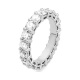 Anillo Alianza de oro blanco de 18 Kt con diamantes de 0,50 a 4,25 ct