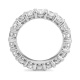 Anillo Alianza de oro blanco de 18 Kt con diamantes de 0,50 a 4,25 ct