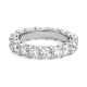 Anillo Alianza de oro blanco de 18 Kt con diamantes de 0,50 a 4,25 ct