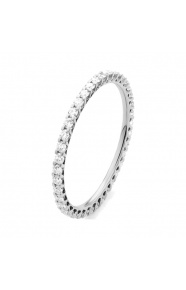 Anillo Alianza de oro blanco de 18 Kt con diamantes de 0,50 a 4,00 ct