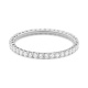 Anillo Alianza de oro blanco de 18 Kt con diamantes de 0,50 a 4,00 ct