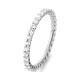 Anillo Alianza de oro blanco de 18 Kt con diamantes de 0,50 a 4,00 ct