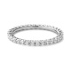 Anillo Alianza de oro blanco de 18 Kt con diamantes de 0,50 a 4,00 ct