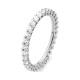 Anillo Alianza de oro blanco de 18 Kt con diamantes de 0,50 a 4,00 ct