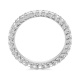 Anillo Alianza de oro blanco de 18 Kt con diamantes de 0,50 a 4,00 ct