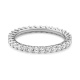 Anillo Alianza de oro blanco de 18 Kt con diamantes de 0,50 a 4,00 ct