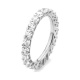 Anillo Alianza de oro blanco de 18 Kt con diamantes de 0,50 a 4,00 ct