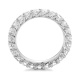 Anillo Alianza de oro blanco de 18 Kt con diamantes de 0,50 a 4,00 ct