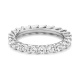 Anillo Alianza de oro blanco de 18 Kt con diamantes de 0,50 a 4,00 ct