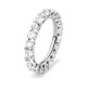 Anillo Alianza de oro blanco de 18 Kt con diamantes de 0,50 a 4,00 ct