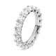 Anillo Alianza de oro blanco de 18 Kt con diamantes de 0,50 a 4,00 ct