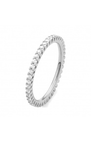 Anillo Alianza de oro blanco de 18 Kt con diamantes de 0,50 a 4,00 ct