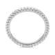 Anillo Alianza de oro blanco de 18 Kt con diamantes de 0,50 a 4,00 ct