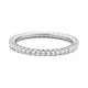 Anillo Alianza de oro blanco de 18 Kt con diamantes de 0,50 a 4,00 ct