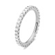 Anillo Alianza de oro blanco de 18 Kt con diamantes de 0,50 a 4,00 ct