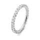 Anillo Alianza de oro blanco de 18 Kt con diamantes de 0,50 a 4,00 ct
