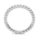 Anillo Alianza de oro blanco de 18 Kt con diamantes de 0,50 a 4,00 ct