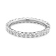 Anillo Alianza de oro blanco de 18 Kt con diamantes de 0,50 a 4,00 ct