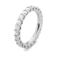 Anillo Alianza de oro blanco de 18 Kt con diamantes de 0,50 a 4,00 ct