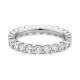 Anillo Alianza de oro blanco de 18 Kt con diamantes de 0,50 a 4,00 ct