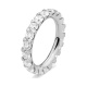 Anillo Alianza de oro blanco de 18 Kt con diamantes de 0,50 a 4,00 ct