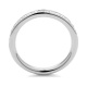Anillo Media alianza de oro blanco de 18 Kt con diamantes de 0,15 a 0,45 ct