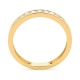 Anillo Media alianza de oro amarillo de 18 Kt con diamantes de 0,13 a 0,54 ct