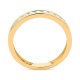 Anillo Media alianza de oro amarillo de 18 Kt con diamantes de 0,13 a 0,54 ct