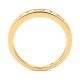 Anillo Media alianza de oro amarillo de 18 Kt con diamantes de 0,13 a 0,54 ct