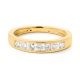 Anillo Media alianza de oro amarillo de 18 Kt con diamantes de 0,13 a 0,54 ct