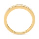 Anillo Media alianza de oro amarillo de 18 Kt con diamantes de 0,13 a 0,54 ct