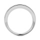 Anillo Media alianza de oro blanco de 18 Kt con diamantes de 0,25 a 1,00 ct