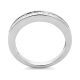 Anillo Media alianza de oro blanco de 18 Kt con diamantes talla princesa de 0,45 a 1,00 ct