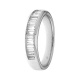 Anillo Media alianza de oro blanco de 18 Kt con diamantes talla baguette de 0,25 a 0,99 ct