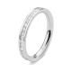 Anillo Alianza de oro blanco de 18 Kt con diamantes de 0,50 a 4,15 ct