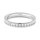 Anillo Alianza de oro blanco de 18 Kt con diamantes de 0,50 a 4,15 ct