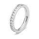 Anillo Alianza de oro blanco de 18 Kt con diamantes de 0,50 a 4,15 ct