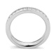 Anillo Alianza de oro blanco de 18 Kt con diamantes de 0,50 a 4,15 ct