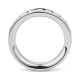 Anillo Alianza de oro blanco de 18 Kt con diamantes de 0,50 a 4,15 ct