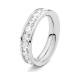 Anillo Alianza de oro blanco de 18 Kt con diamantes de 0,50 a 4,15 ct