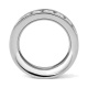 Anillo Alianza de oro blanco de 18 Kt con diamantes de 0,50 a 4,15 ct