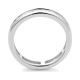 Anillo Alianza de oro blanco de 18 Kt con diamantes talla baguette de 1,50 a 2,70 ct