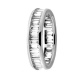 Anillo Alianza de oro blanco de 18 Kt con diamantes talla baguette de 1,50 a 2,70 ct